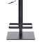 Armen Living Kaylee Adjustable Height Swivel Gray Faux Leather and Black Metal Backless Bar Stool LCKLSWBAMBGR - alternate 5